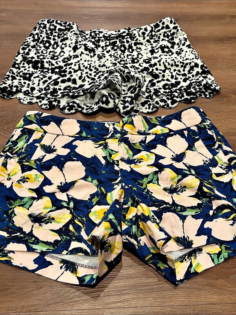 J.Crew Shorts Animal Print in Black & White Size 10 NWT